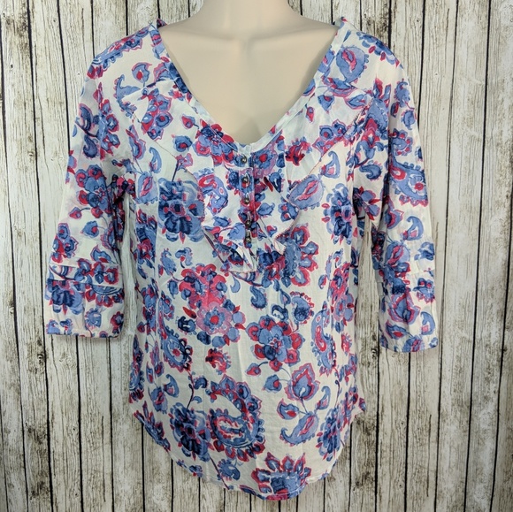 Tommy Hilfiger ruffled floral blouse - S - Picture 2 of 8